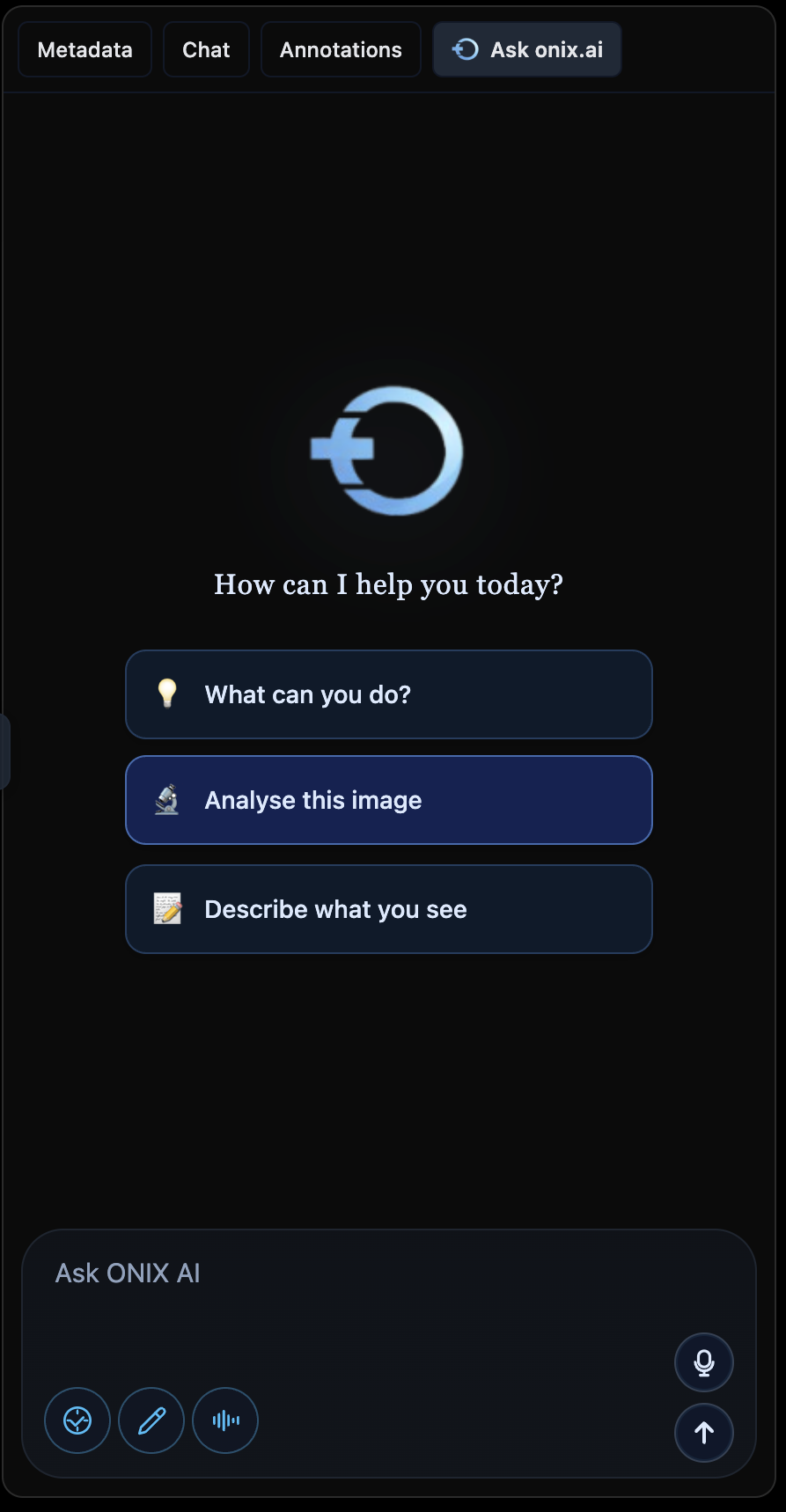 Ask ONIX AI